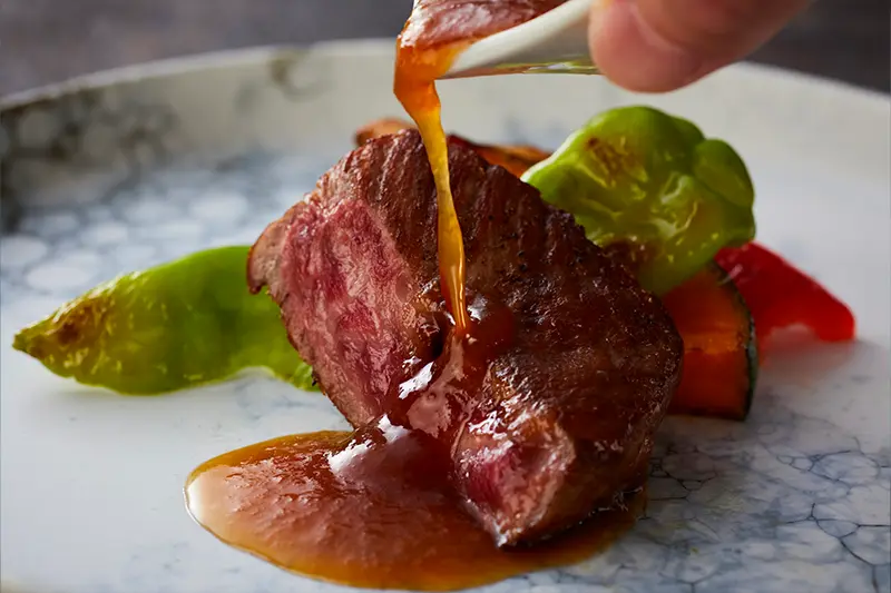 伊勢海老 あしたか牛 下田産金目鯛のプレミアムコース