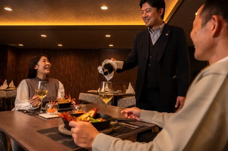 伊勢海老　あしたか牛　下田産金目鯛のプレミアムコース