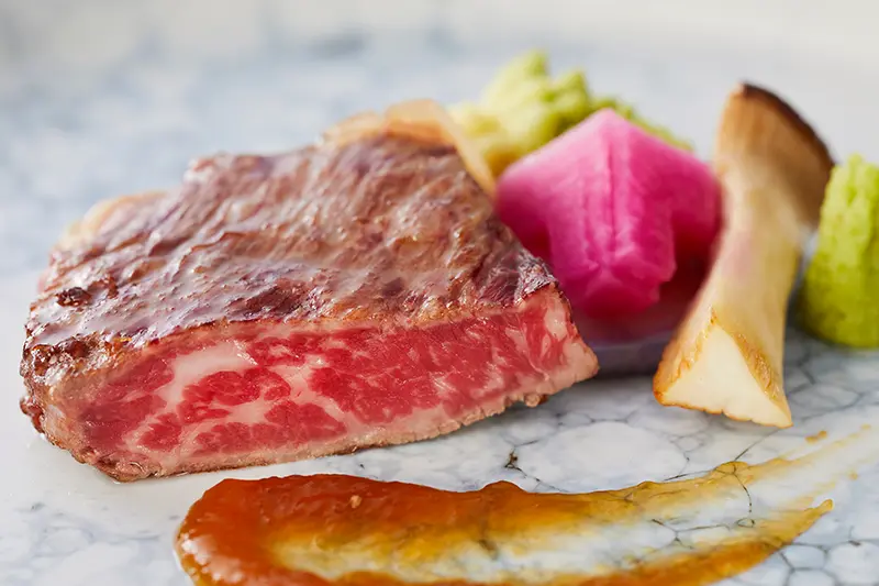 伊勢海老　あしたか牛　下田産金目鯛のプレミアムコース