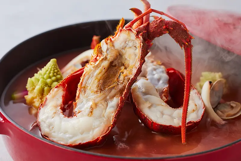 伊勢海老　あしたか牛　下田産金目鯛のプレミアムコース