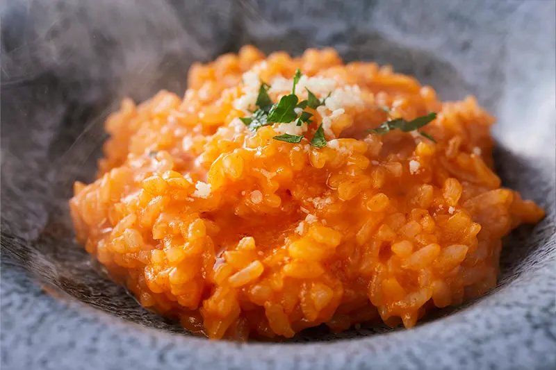 トマトクリームのリゾット