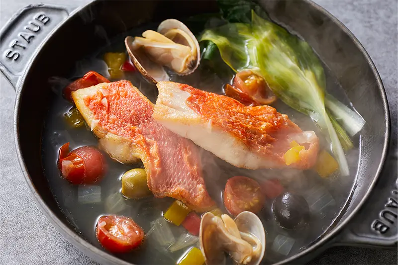 伊豆金目鯛のアクアパッツア