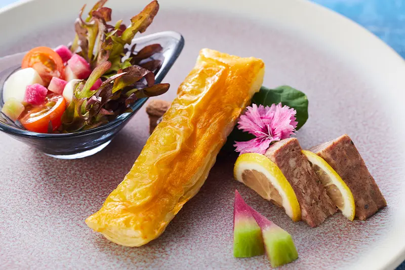 下田産金目鯛　熱川ポーク　旬の伊豆地野菜コース