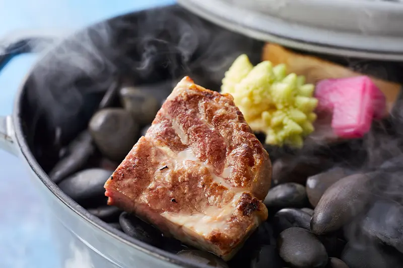 下田産金目鯛　熱川ポーク　旬の伊豆地野菜コース